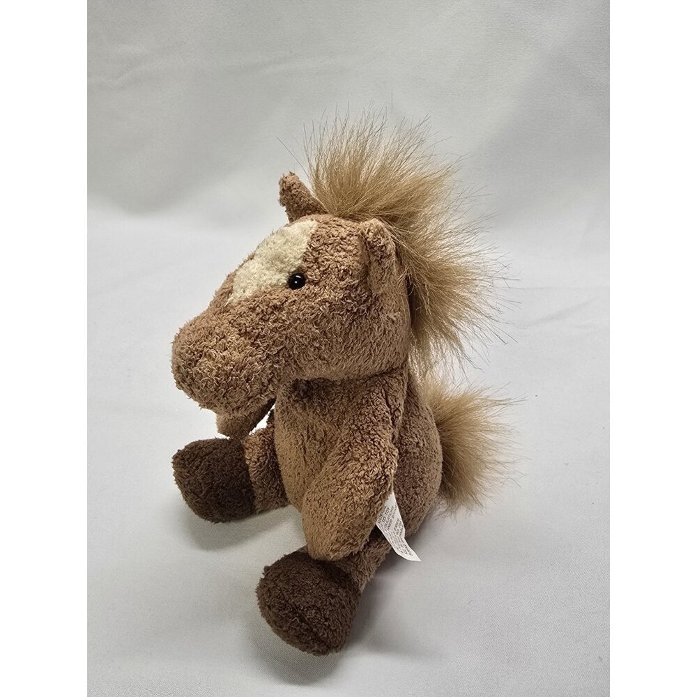 Russ Berrie Beanbag Plush Horse Stuffed Animal “Rocker” Luv Pets 6" Brown Pony